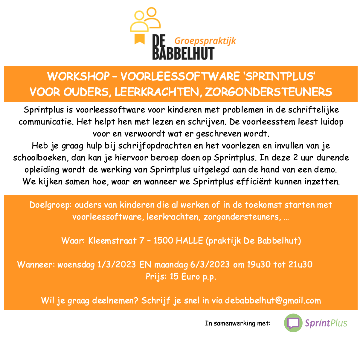 Flyer Sprintplus infomoment